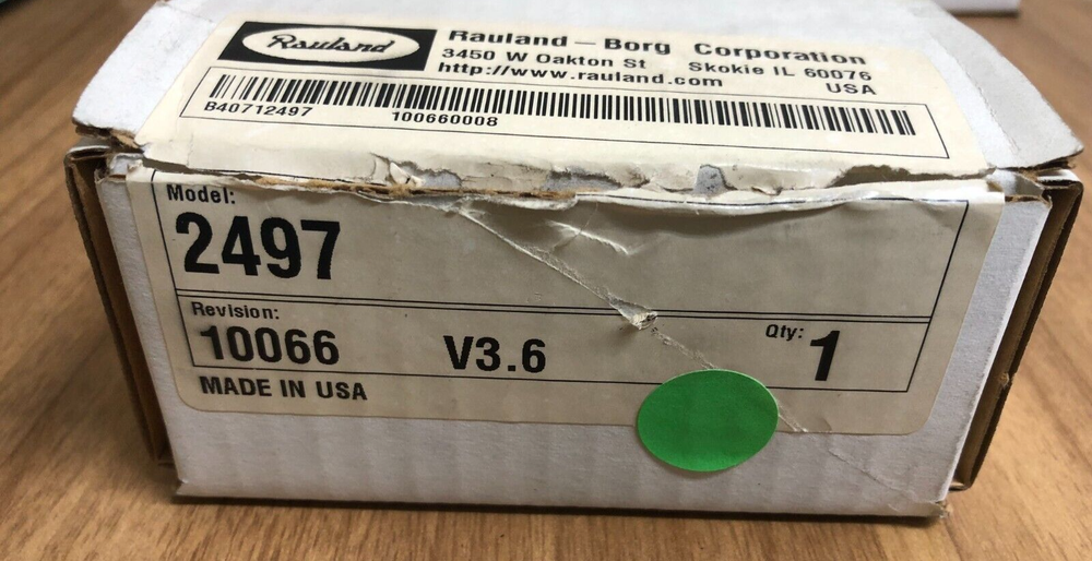 Rauland-Borg OEM Spare Clock / Timer Parts 2497