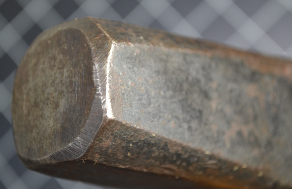 ATHA - 2 1/2" - BLACKSMITH SQUARE FLATTER HAMMER - ALL ORIGINAL WITH HANDLE