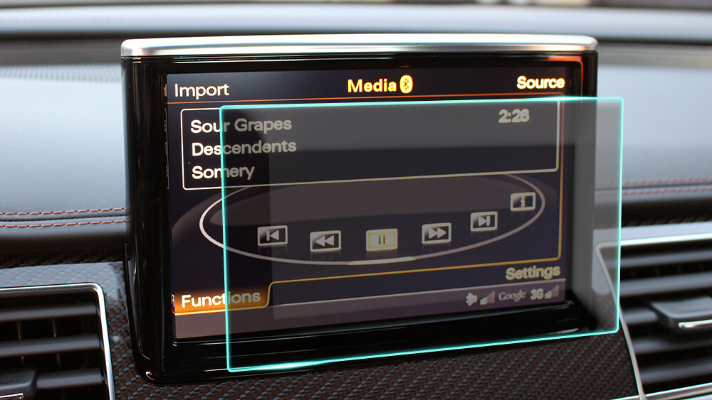 Crystal Clear Screen Protector for 2016 Audi S8 Vehicle Navigation