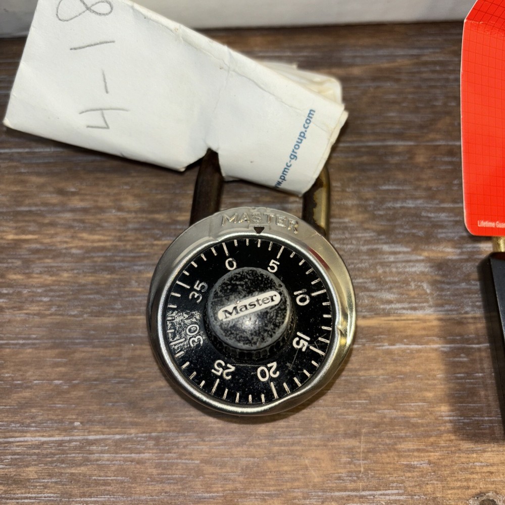 Master Lock Combination Padlock Lot Of 3