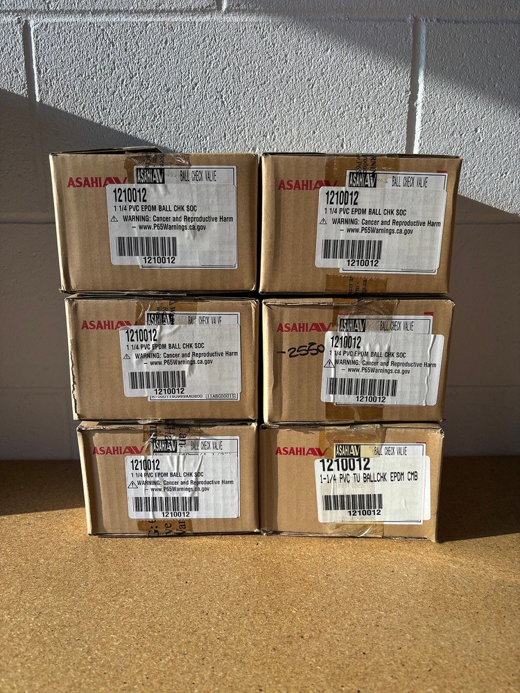 Asahi Ball Check Valve PVC80 Socket 1.25"