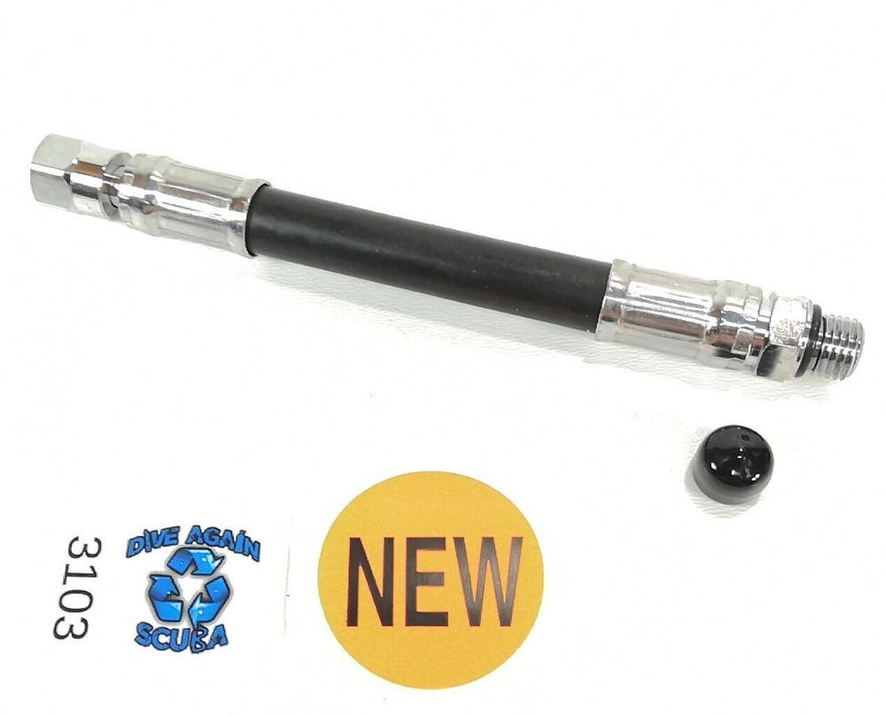 AQUATEC Scuba Dive 6" 15cm High Pressure HP Hose Mares Tank Module Transmitter