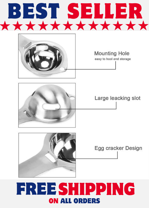 Egg Yolk White Separator Sieve Tool Easy Egg Divider for Baking Kitchen Gadget
