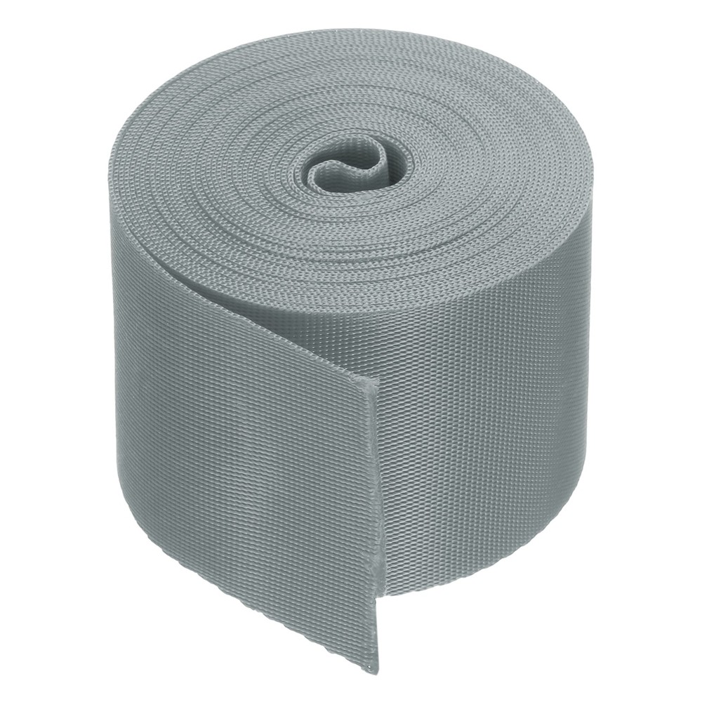 Flat Nylon Webbing Strap 2 Inch 5 Yards Iron Gray for Backpack