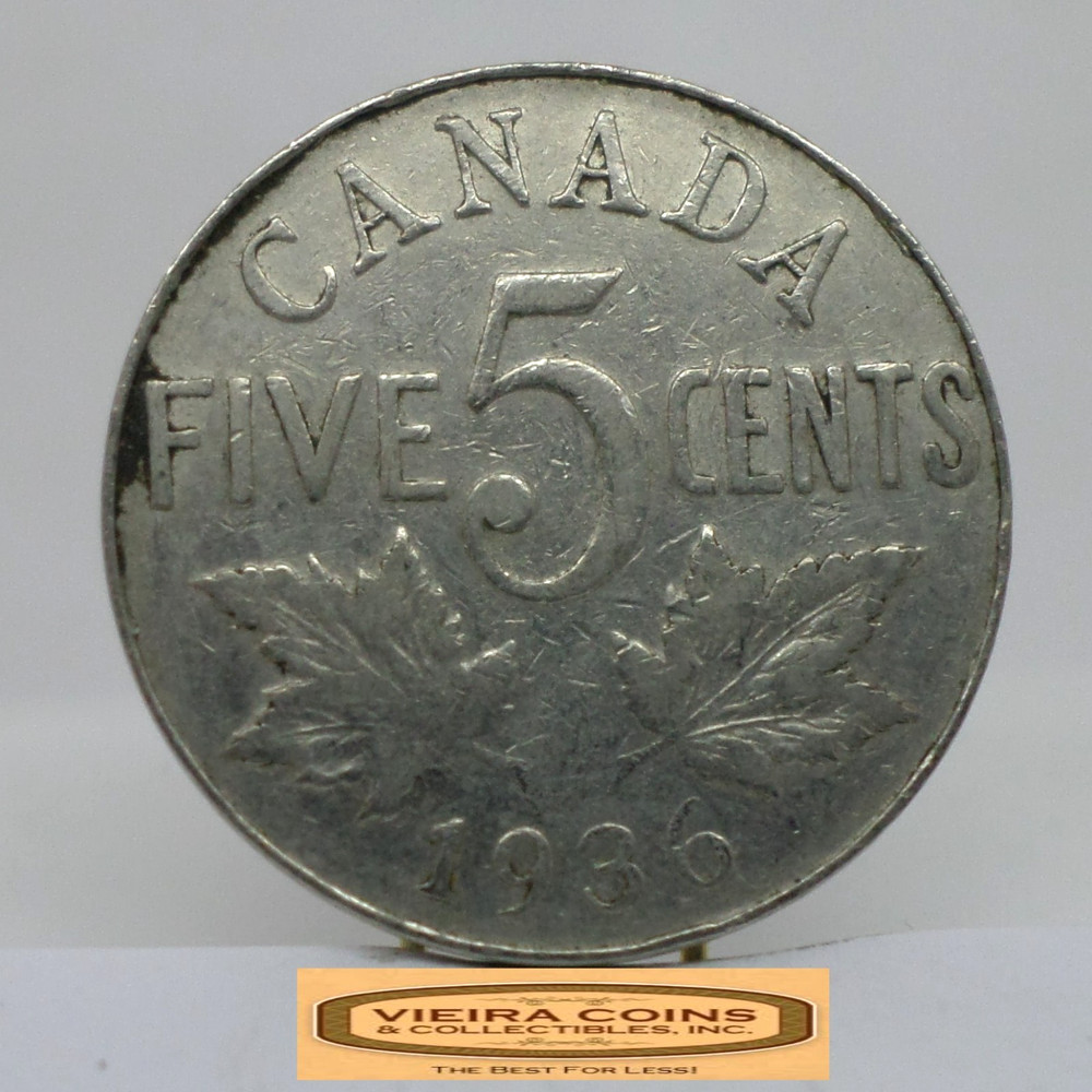 1936 Canada 5 Cents - #C56030NQ