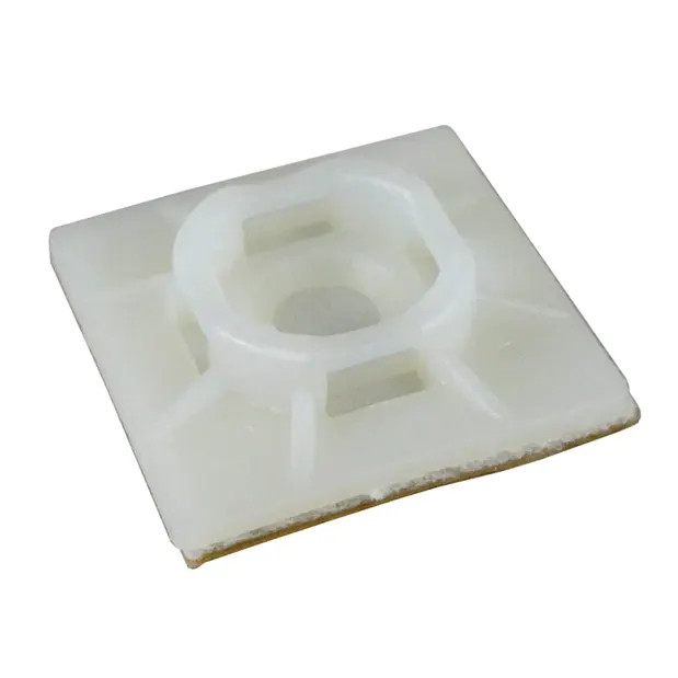 Marinco Cable Tie Mount, Natural, Adhesive Lined, 25Pc