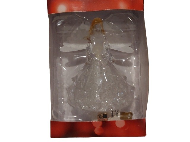 St. Nicholas Square Night Light Clear Glitter Angel Blonde