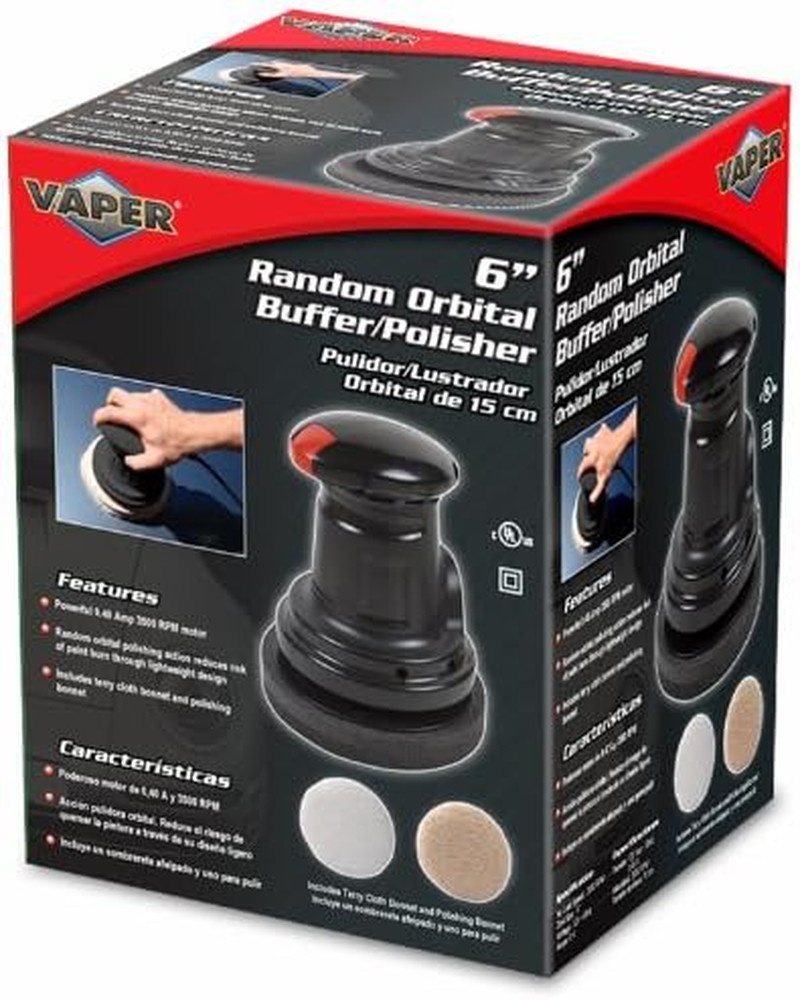 Vaper 22606 6" Random Orbital Buffer/Polisher