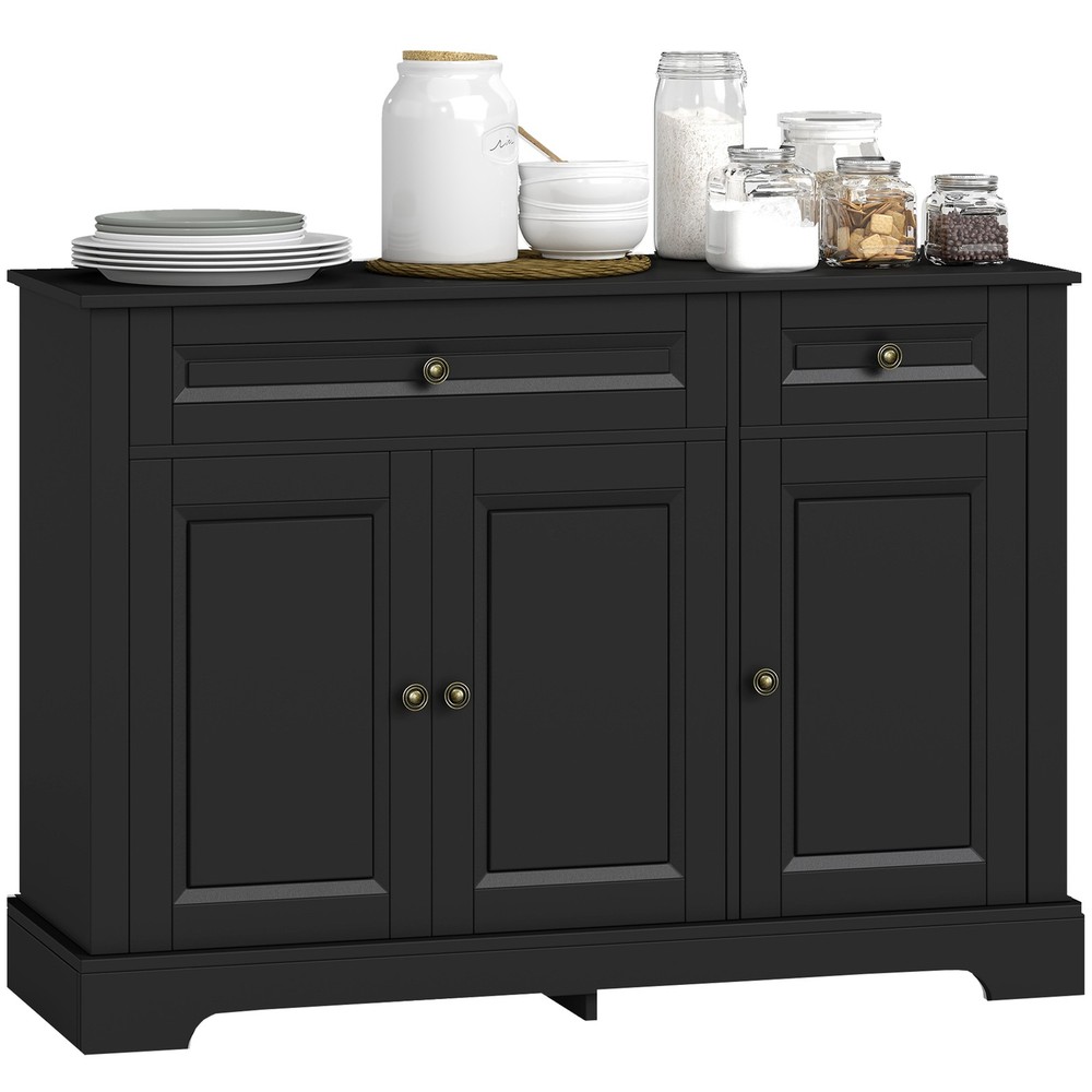 Sideboard Buffet Cabinet, Modern Accent Cabinet with 2 Drawers and Adjustable
