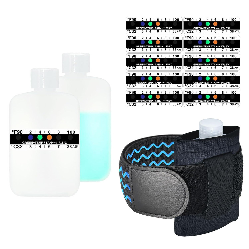 Urine Test Complete Kit - Smaller 3Oz Translucent Empty Bottle, Non-Falling and