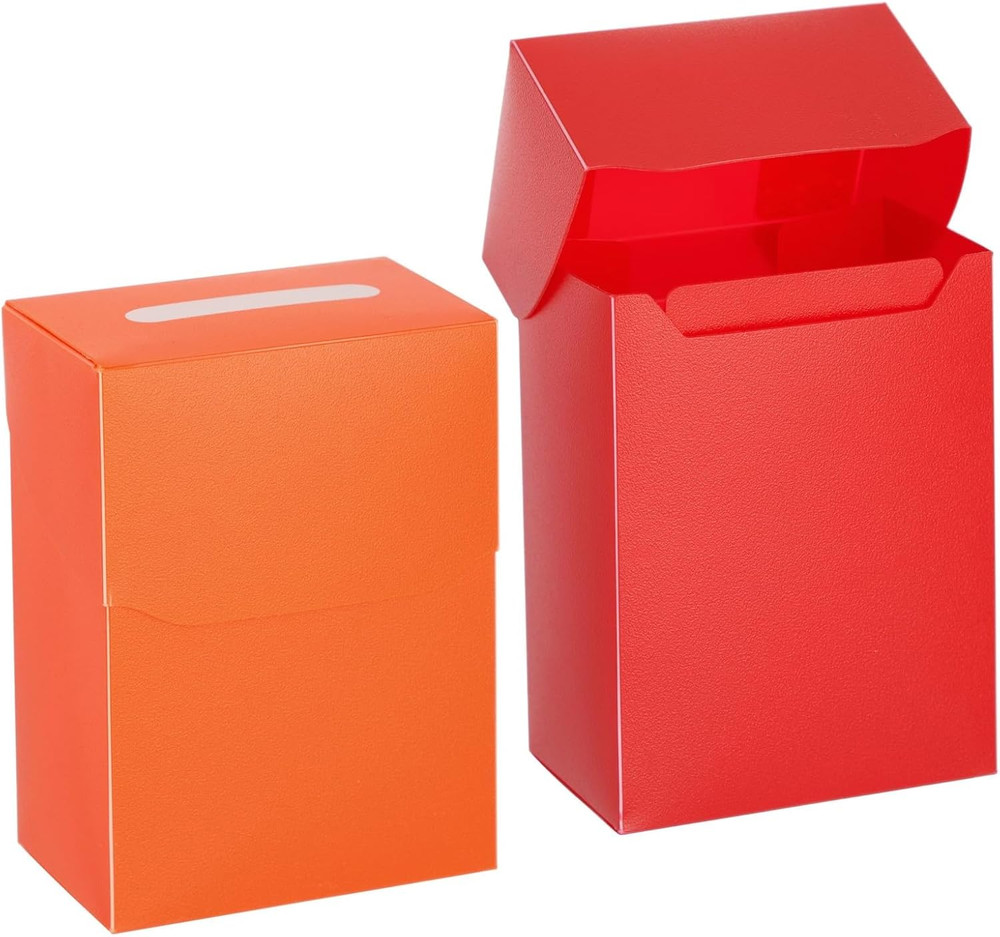 Deck Boxes with Dividers - Trading Card Storage Box & Organizer - Bulk Plastic C