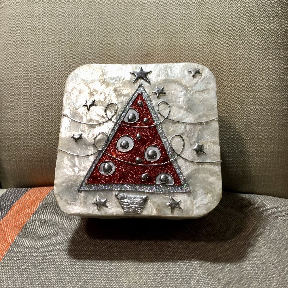 Capiz Shell Gift Box Christmas Theme
