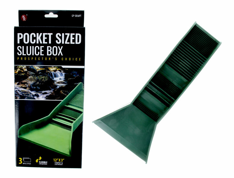 Green 1/4" Large Gold Classifier Screen Mini Sluice & Gold Pan Panning Kit