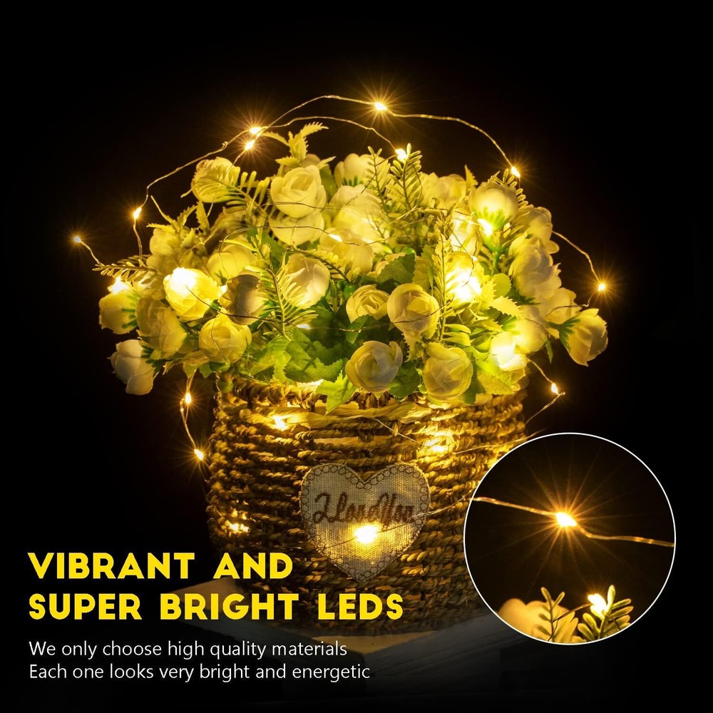 24Pack Fairy Lights Battery Operated String Lights-7ft 20 LED Mini String Lights