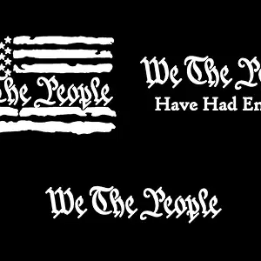 Decals: Have Had Enough, Flag (Small ~4", White)- Small ~4"-White
