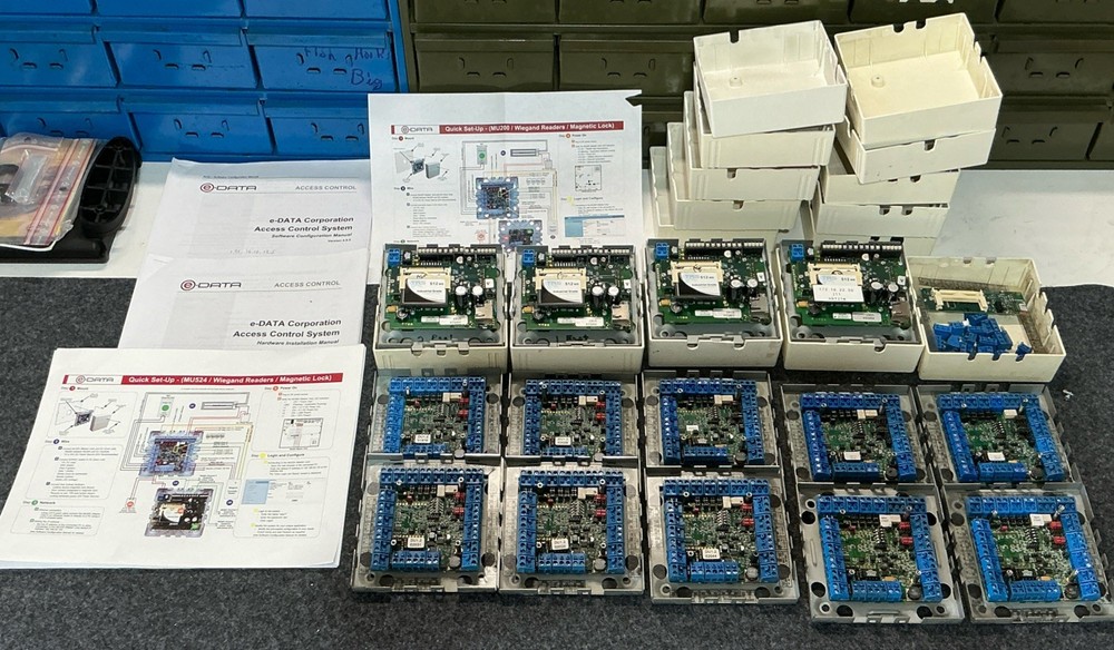 Lot of Kaba E-data Access Control Board System With Software Instructions AM524