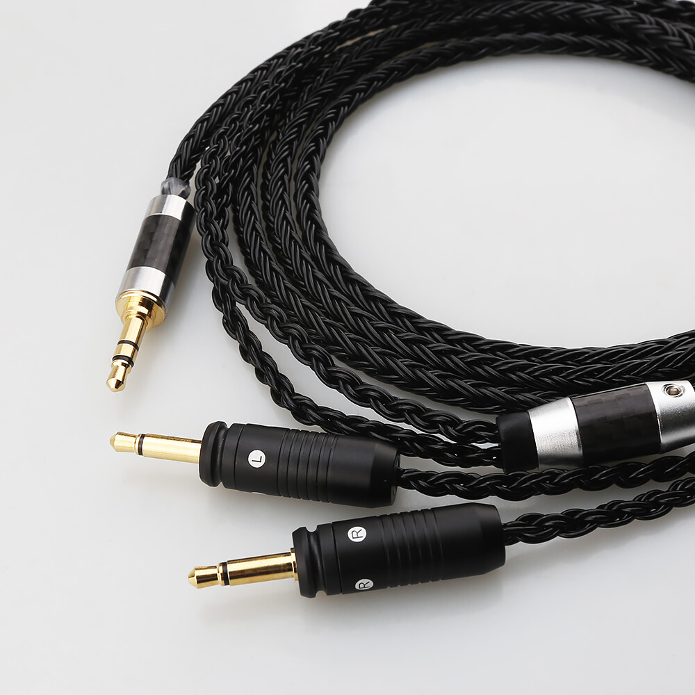 Silver Plated Headphone Cable For Clear Celestee NEW Focal ELEAR French Utopia