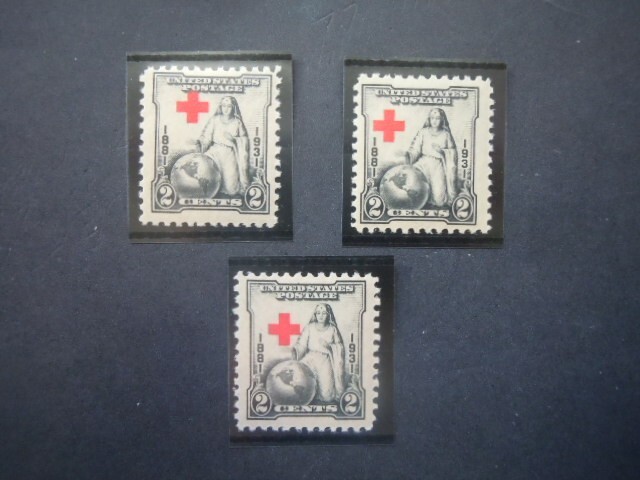 #702 2c Greatest Mother Red Cross Shift Errors "3 Varieties" MNH OG VF #5c