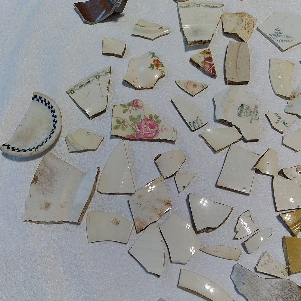 Old Broken Ceramic Plates/Dishes Mosaic Crafts Over 2 lbs