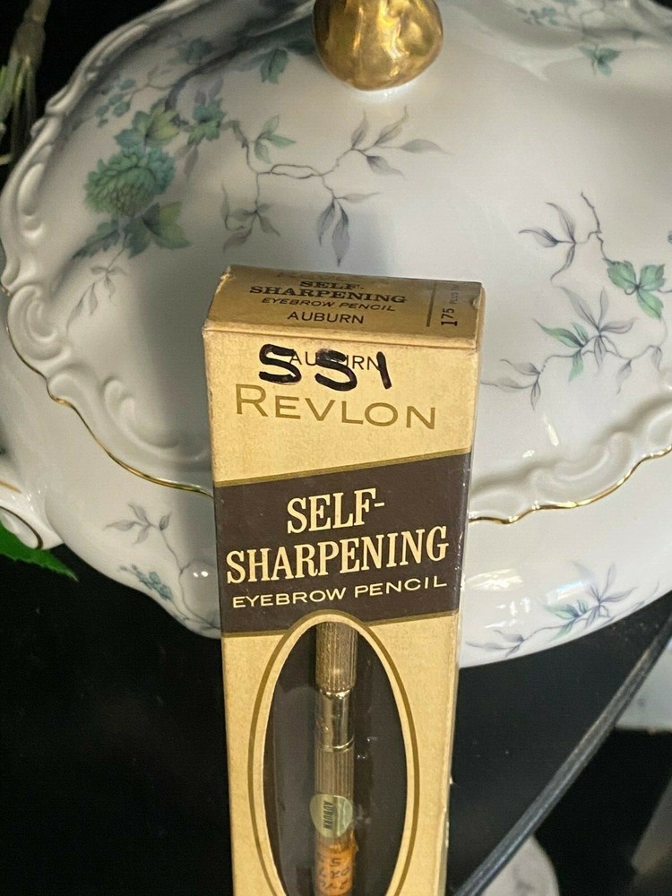 VINTAGE REVLON SELF SHARPENING AUTOMATIC EYEBROW EYE PENCIL AUBURN NEW