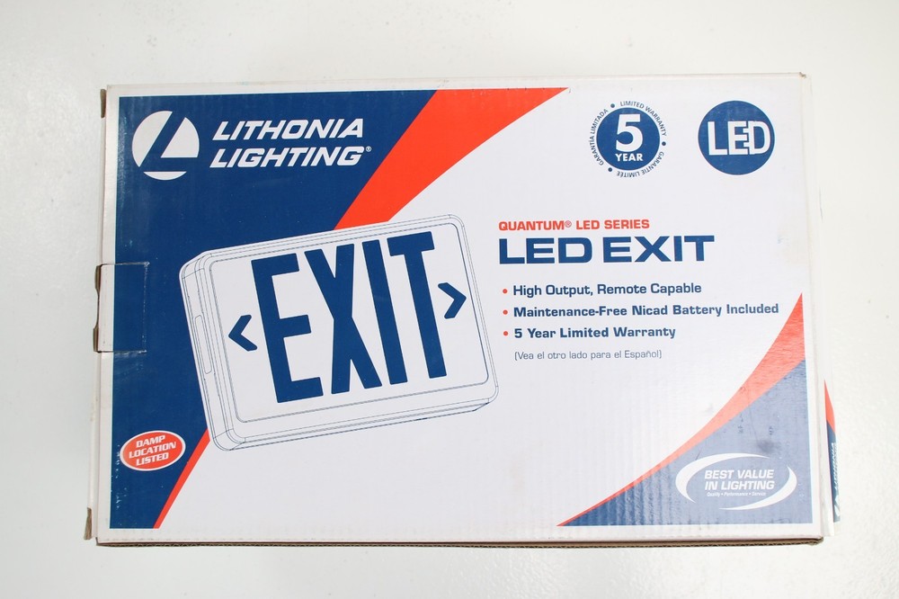 Exit Sign Lot 6607 Lithonia Quantum LED Series