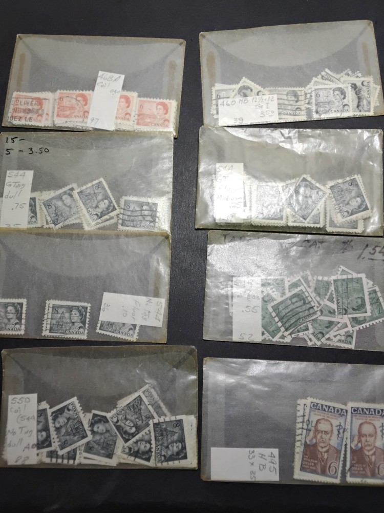 CANADA STAMPS ACCUMULATION(CENTENNIAL,WILDING) FLUOR,PAPER ECT! HCV???