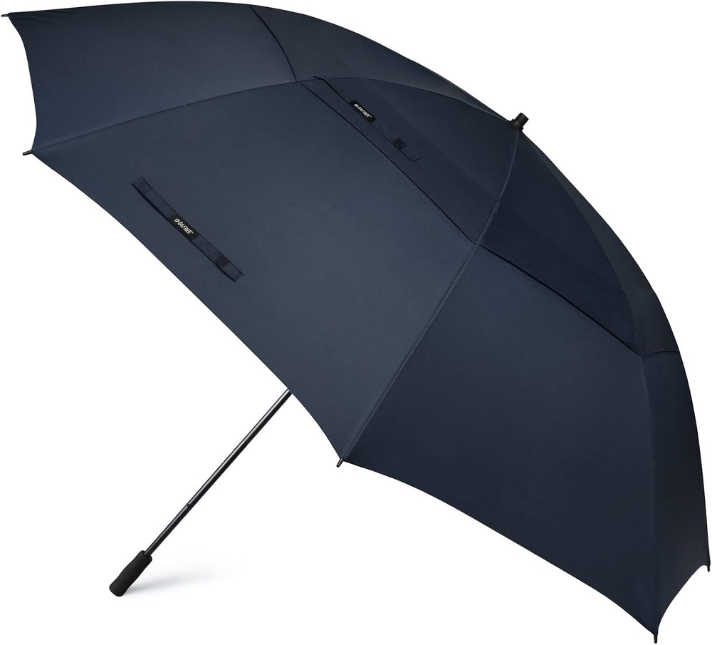 80 Inch Huge Large Oversize Golf Umbrella Double Canopy Vented Windproof Stick U