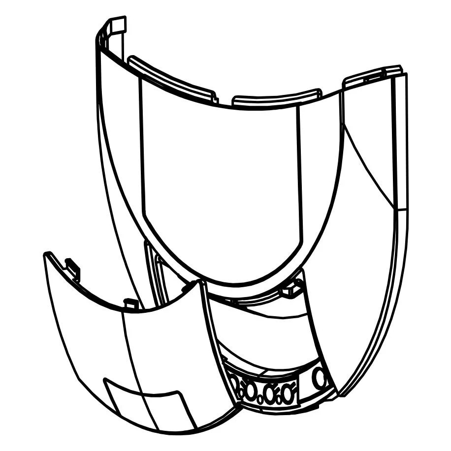 Genuine Merlin Front Lower Housing Assembly SilentDrive Elite (MR855MYQ)
