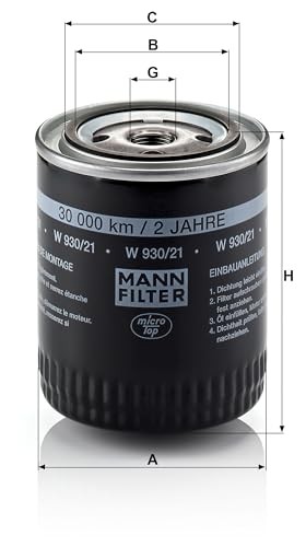 Spin-on Oil Filter - W930/21