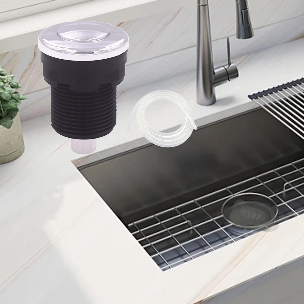 Garbage Disposal Button, Air Switch Button for with Silver