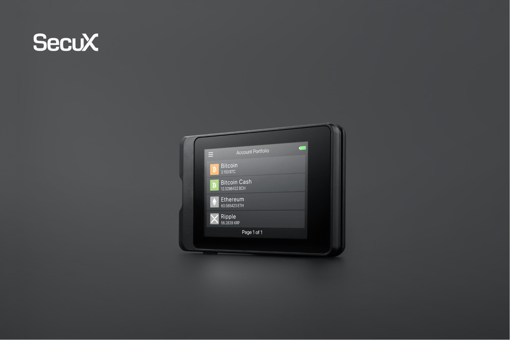 SecuX W10 Crypto Hardware Wallet Secure USB Bitcoin Ethereum BTC ETH
