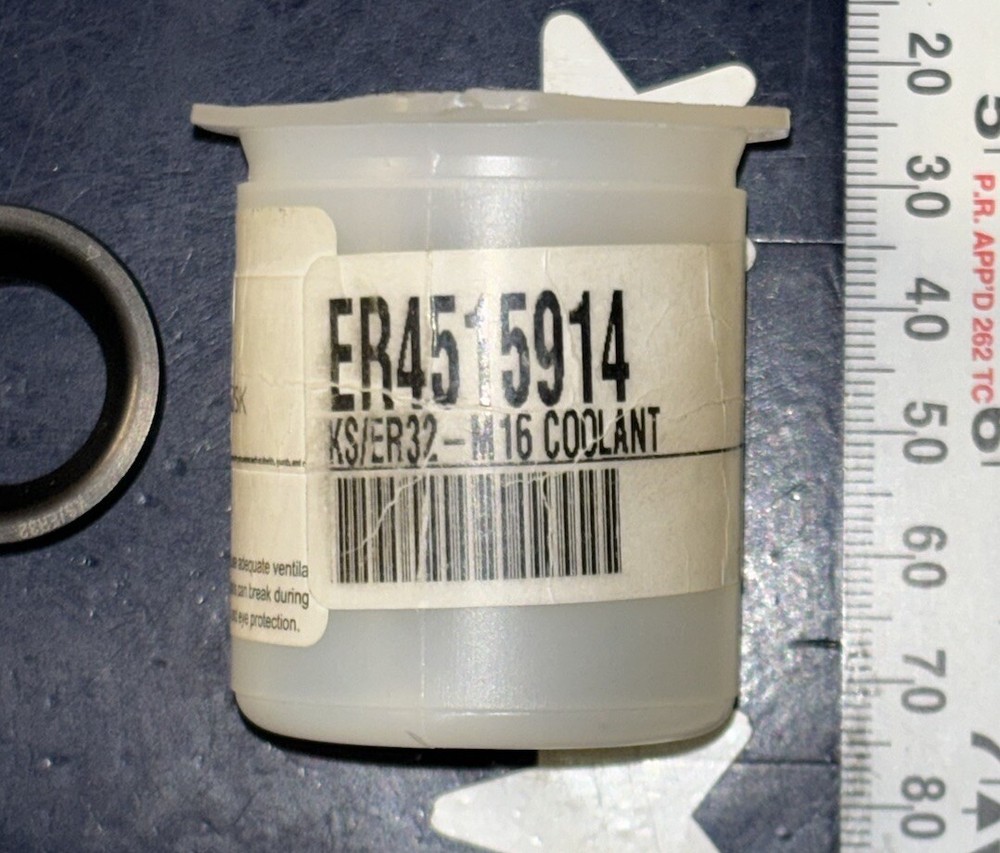 EMUGE KS/ER32-16.0 COOLANT FLUSH DISK M16 1 Piece
