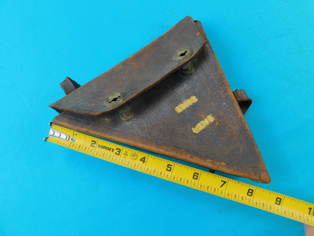 US or British WW1 Plumb Military Tool Leather Box Case Holder