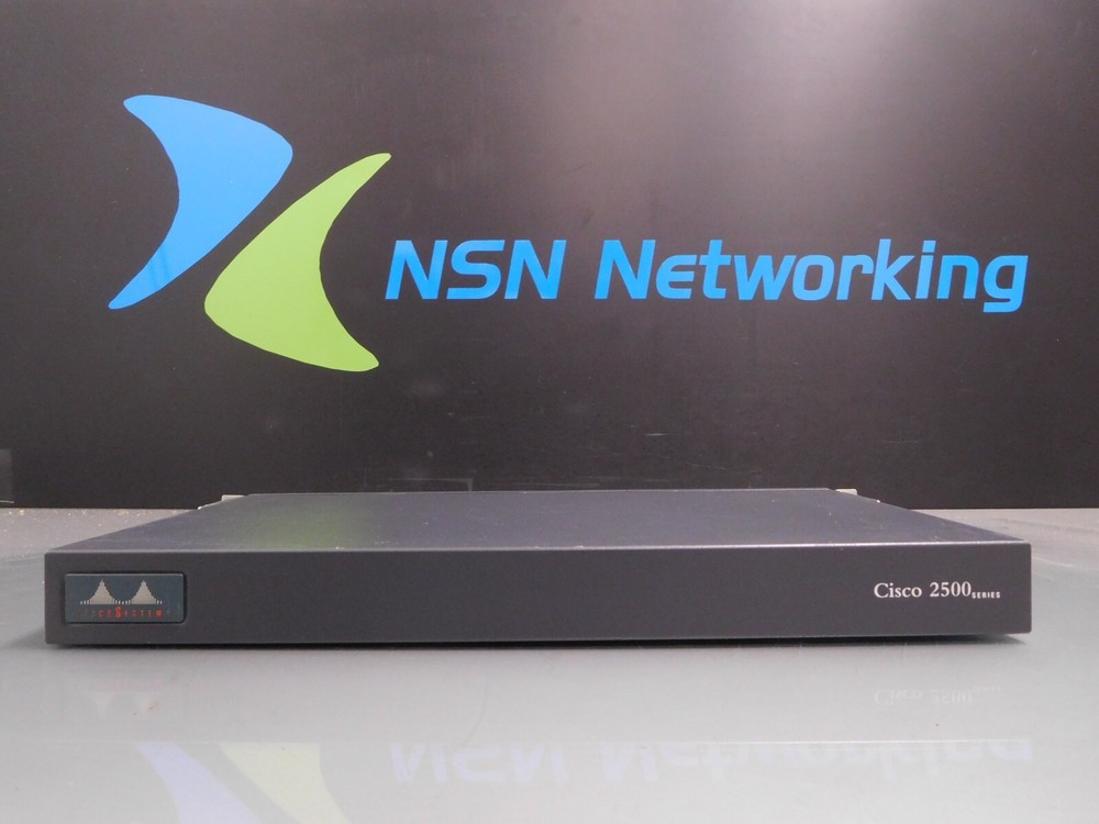Cisco 2500 2503 Wired Modular Dual Serial Router w/ Rack Ears