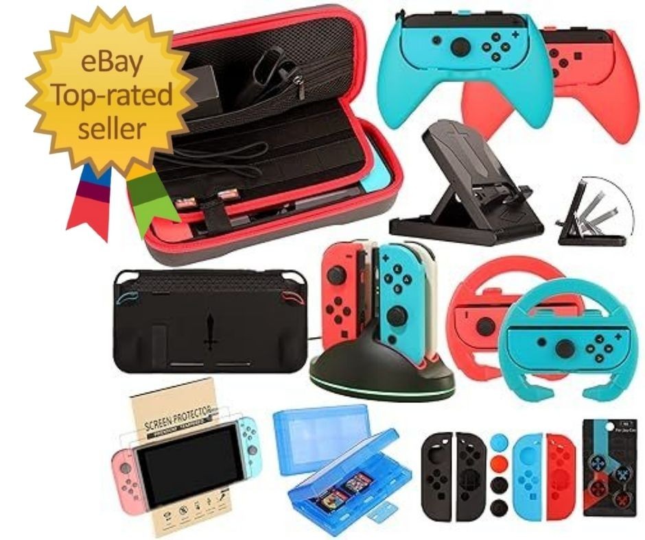 Accessories Kit for Nintendo Switch / Switch OLED Model Games Bundle W...