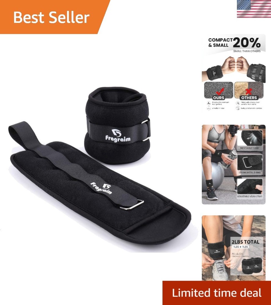 Lightweight Adjustable Ankle Weights - Perfect for Running & Dance 1-10 lbs