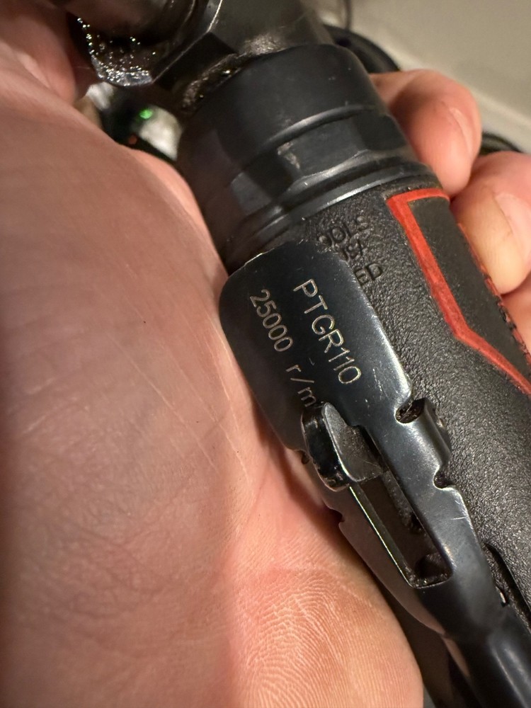 Snap On PTGR110 1/3 HP Right Angle Mini Die Grinder
