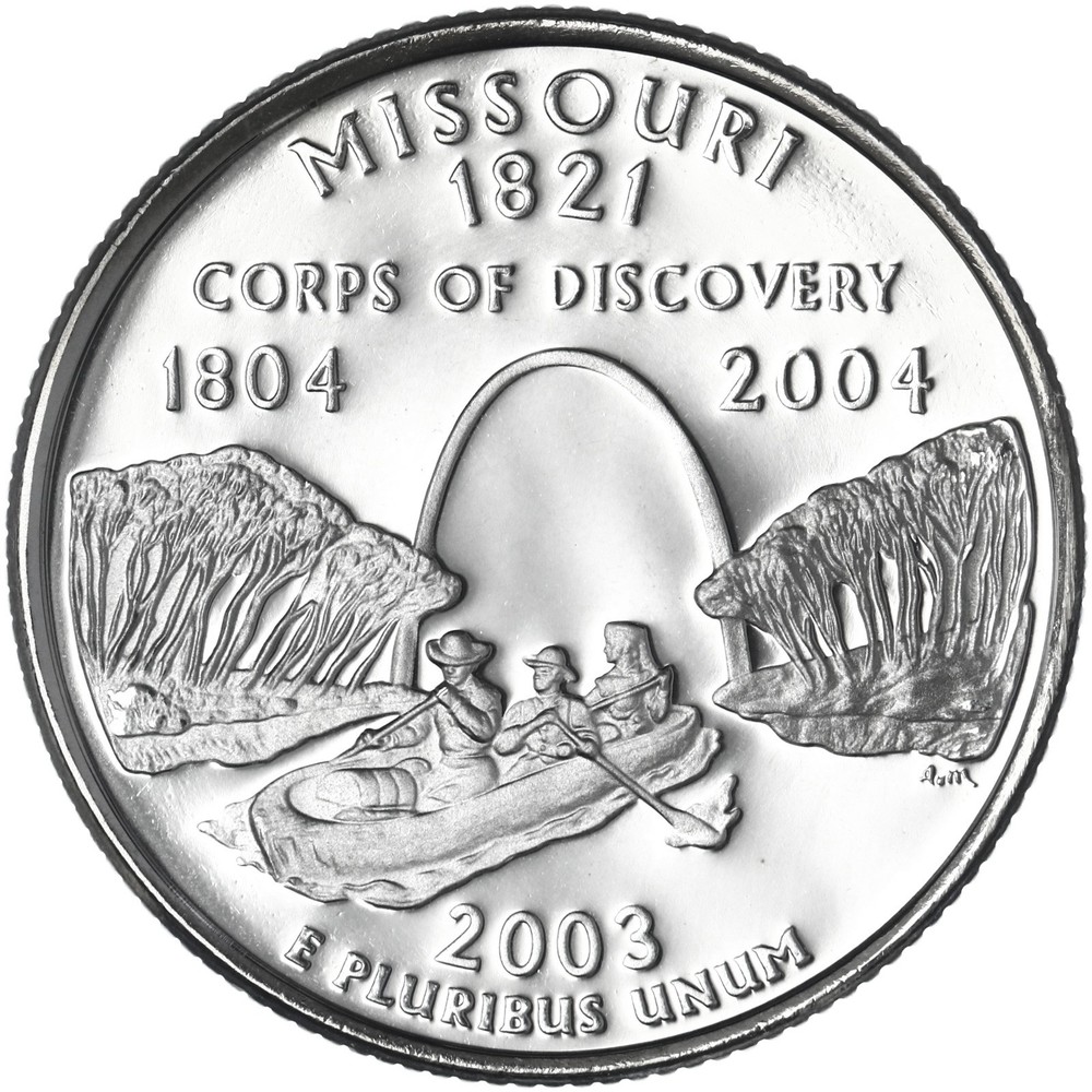 2003 S State Quarter Missouri Gem DCam Proof CN-Clad