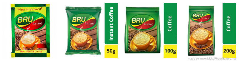 Bru Instant Coffee Powder Refill Pack Blend of Coffee & Chicory Select Pack