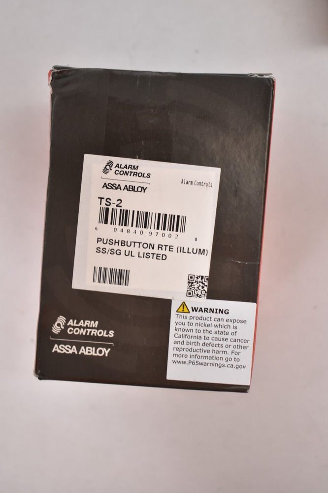 Alarm Controls Push Button Green Push To Exit TS-2 Assa Abloy Request To Exit