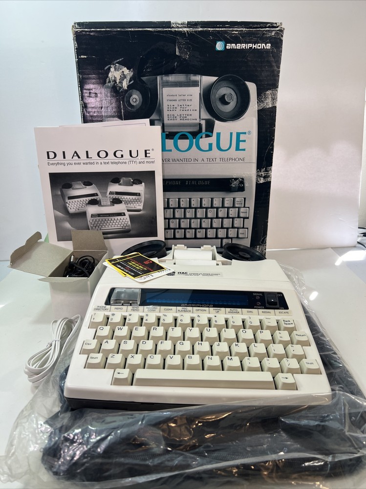 NEW Ameriphone Dialogue III-P TTY with Leather Case