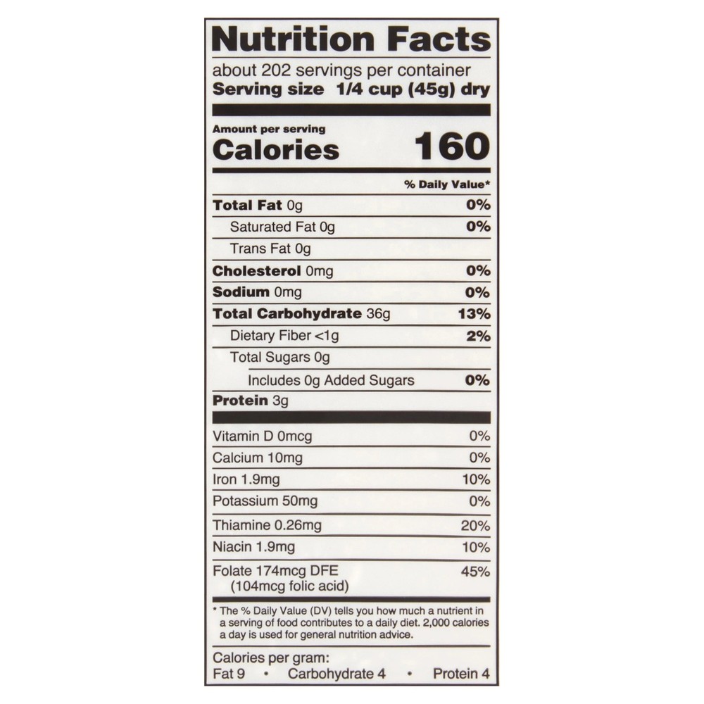 Great Value Long Grain Enriched Rice, 20 lb.