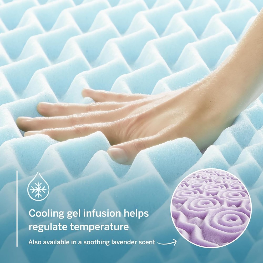 Gel Memory Foam Mattress Topper