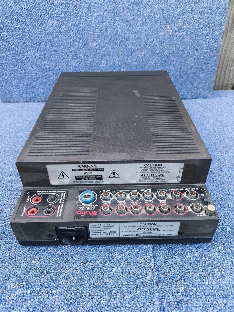 Mission Cyrus Two Integrated Amplifier Black/Grey standard 3 core input 230v