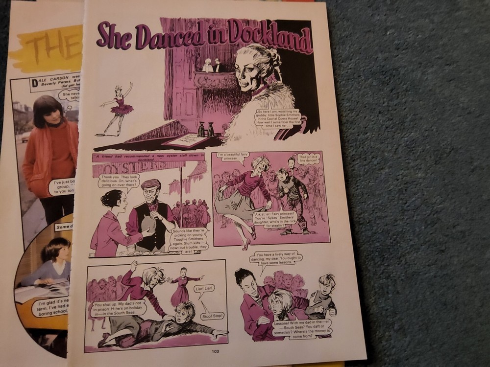 Xm65  Ephemera 1983 Comic Strip Story She Danced In Dockland
