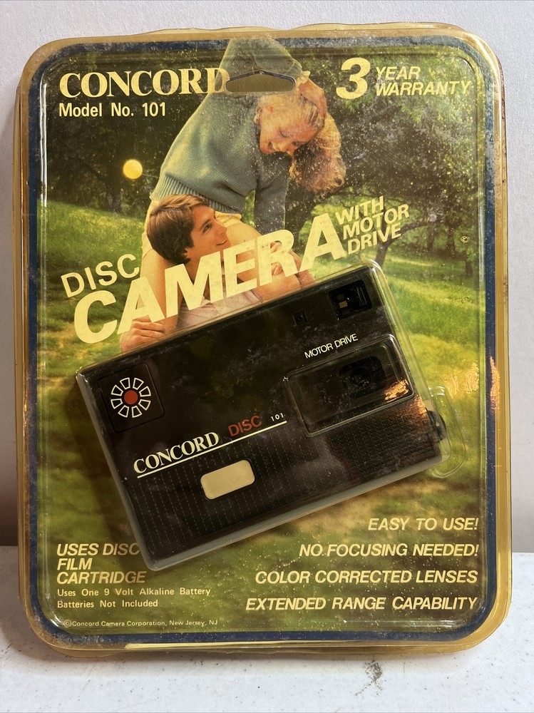 Concord Disc 101 Camera NEW in origional packaging. Vintage
