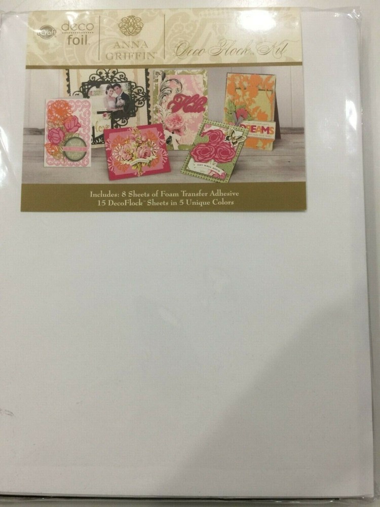 Anna Griffin Deco Flock Kit New