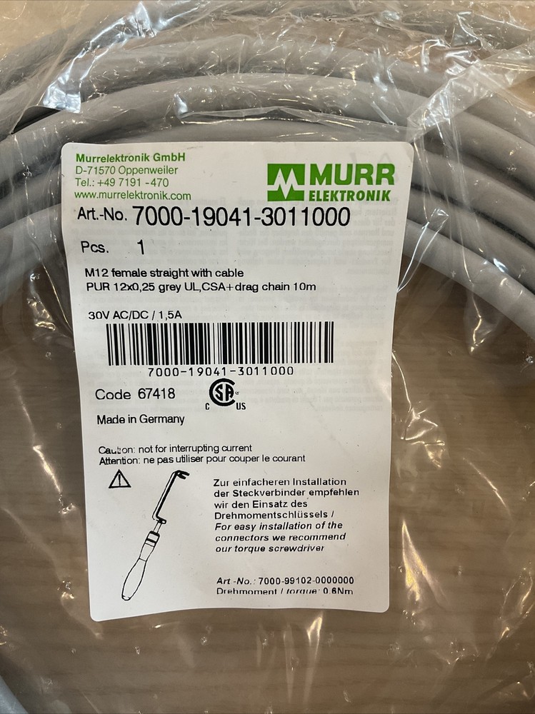 MURR 7000-19041-3011000 Cable