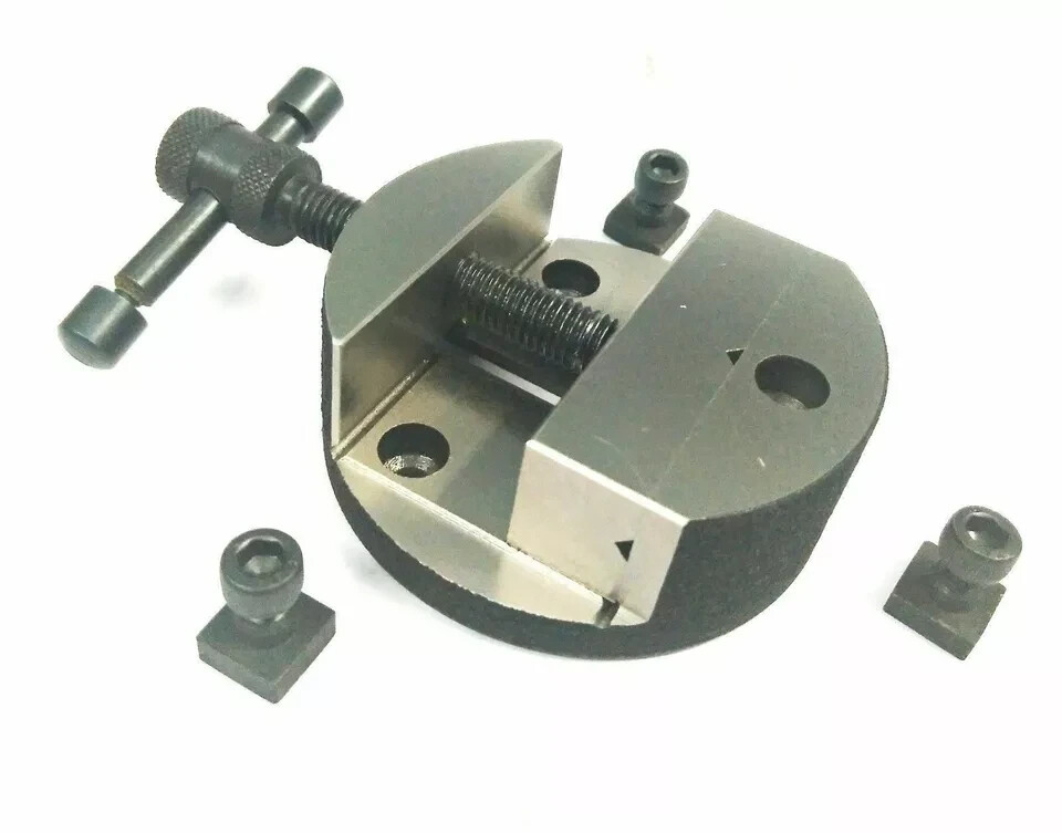 80 mm Round vice for rotary tables with fixing tee nuts-milling engineering tool