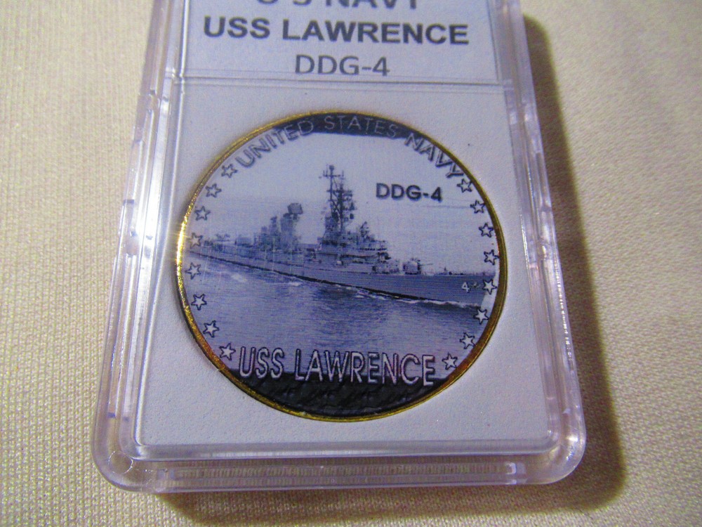 US NAVY - USS LAWRENCE (DDG-4) Challenge Coin